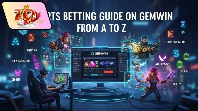 huong dan ca cuoc esports gemwin tu a den z 3 Kinh nghiệm cá cược Esports tại Zowin